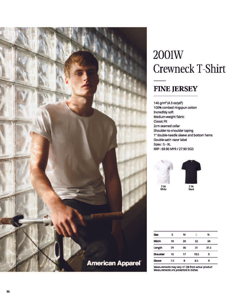 American Apparel 2001W