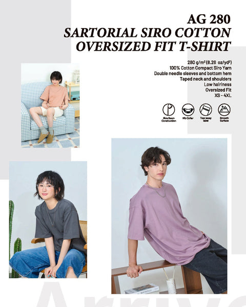 AG 280 Supreme Siro Cotton Oversized Fit T-Shirt