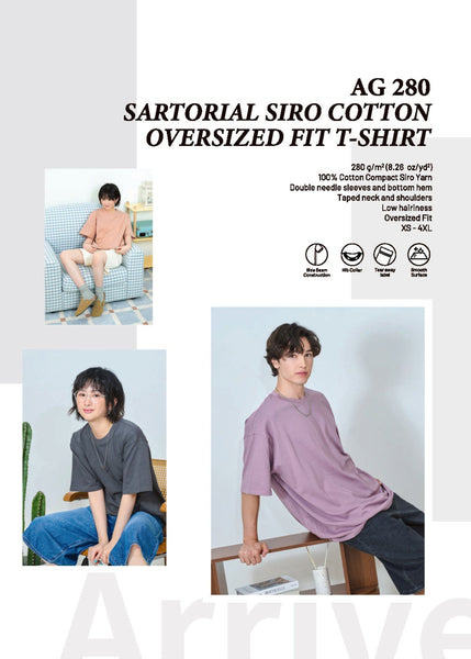 AG 280 Supreme Siro Cotton Oversized Fit T-Shirt