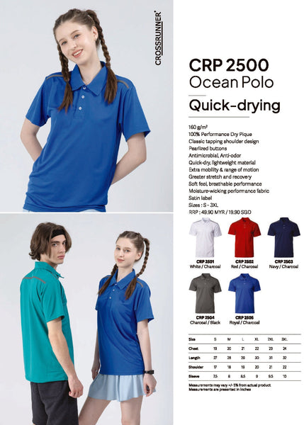 CRP 2500 Ocean Polo Tee