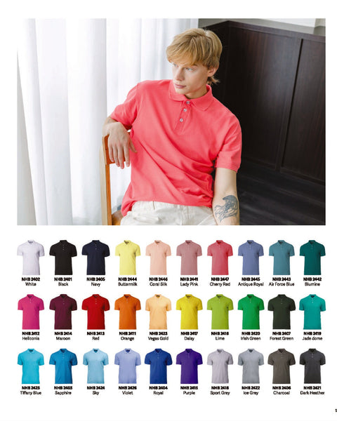 NHB 2400 Soft Touch Polo Tee