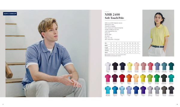 NHB 2400 Soft Touch Polo Tee